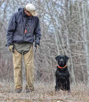 Justin with Labrador Retriver